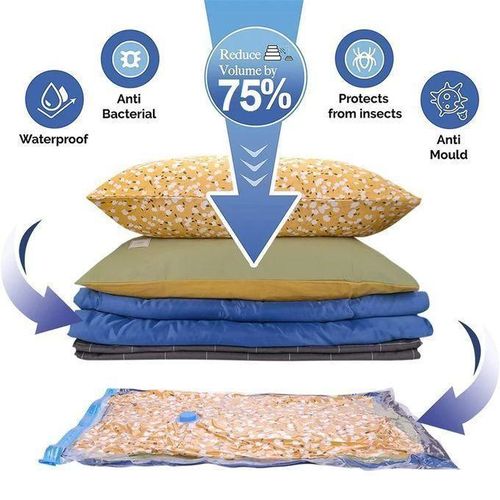 product_image_name-Generic-Pack 5 Sac de rangement pour voyage avec pompe, sac sous vide stockage vêtement réutilisables.-3