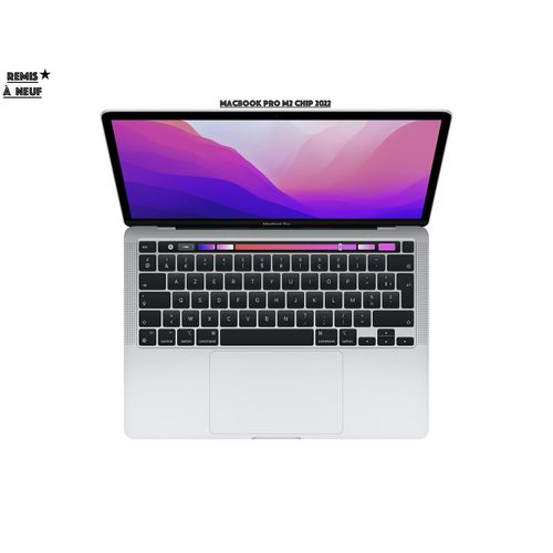 Apple Macbook Pro 2022 M2 Chip Silver ( 13.3'' inch, 8GB RAM, 256GB ) - Remis à Neuf