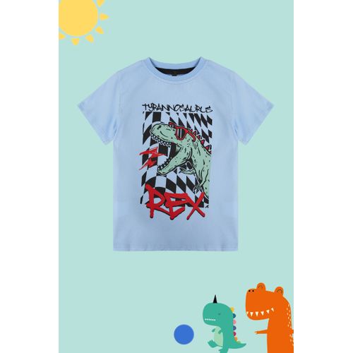 product_image_name-Trendyol-T-Shirt Pour Garçons Coton - Bleu bébé-1