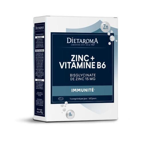 Dietaroma Complément Zinc Bisglycinate + Vitamine B660 Comprimés