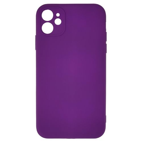product_image_name-Generic-Pochette silicone pour iPhone 11 Violet foncé-1