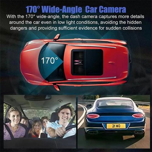 Generic DashCam DVR caméra voiture 3 canaux HD 1080P avant arrière