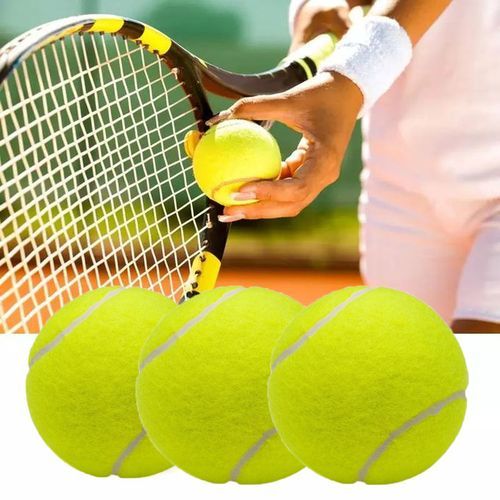 Generic Ensemble de 3 balles de tennis jaunes à prix pas cher