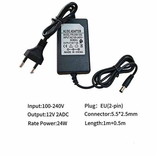 product_image_name-Generic- Alimentation 12V 2A avec Prise DC 5.5×2.5mm -1