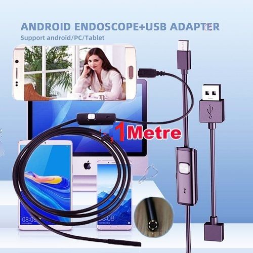 Caméra endoscopique Full HD 1080p MicroUsb Type-C, Android, Smartphone, 2m,  5m, 10m, Fil dur flexible