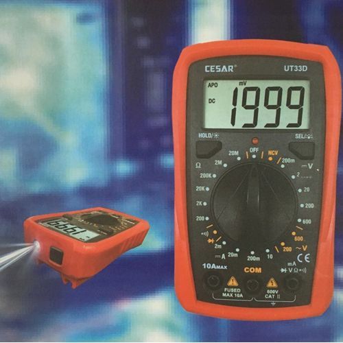 Cesar Multimètre Metrix Pro Testeur Ampèremètre Voltmètre AC/DC UT33D à  prix pas cher