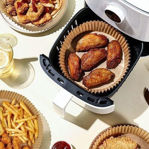 product_image_name-Generic-Un paquet de 100 feuilles de papier sulfurisé rondes prédécoupées pour friteuses à air chaud-2