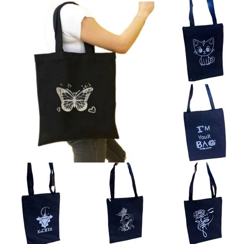 Generic Sac a main en toile imprime de dessin anime pour femmes a prix pas cher Jumia Maroc
