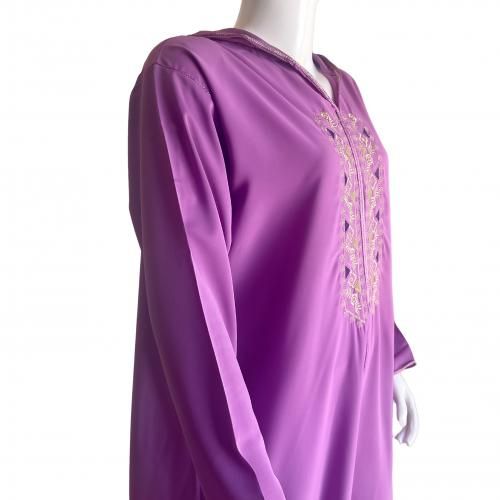 product_image_name-Generic-Djellaba traditionnelle purple confort et élégance brodés-3