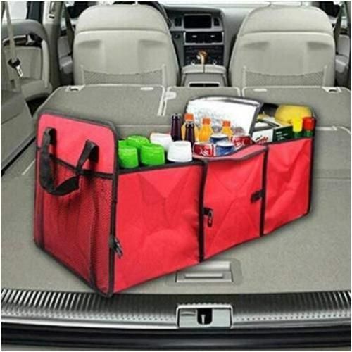 Organisateur de coffre pour voiture, sac de rangement avec 9 compartiments,  sac de