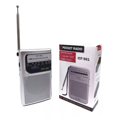 Generic Radio a pile AA portable de poche AM FM avec haut-parleur et prise  casque à prix pas cher