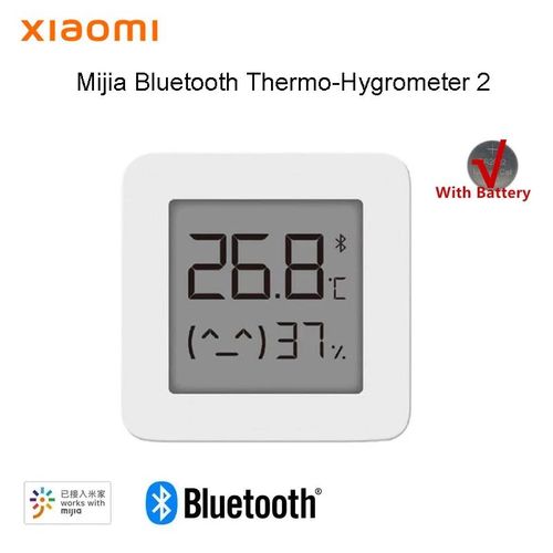 XIAOMI Capteur Thermomètre température humidité Hygromètre connecté Smart  BLANC à prix pas cher