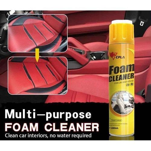 product_image_name-Generic-Mousse Nettoyante Intérieure Puissante 650ml Citron Frais – Foam Cleaner Multi-Usage Voiture & Maison – Nettoyage Profond Tableau de Bord, Sièges, Cuir, Tapis et Plastique – Brillance & Protection Anti-UV-5