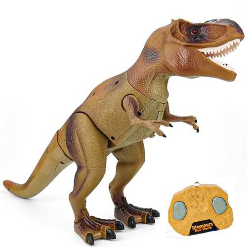 Generic Jurrasic world : T-Rex Dinosaure avec telecommande - Bouge avant  arrière, son lumière, pour enfants à prix pas cher