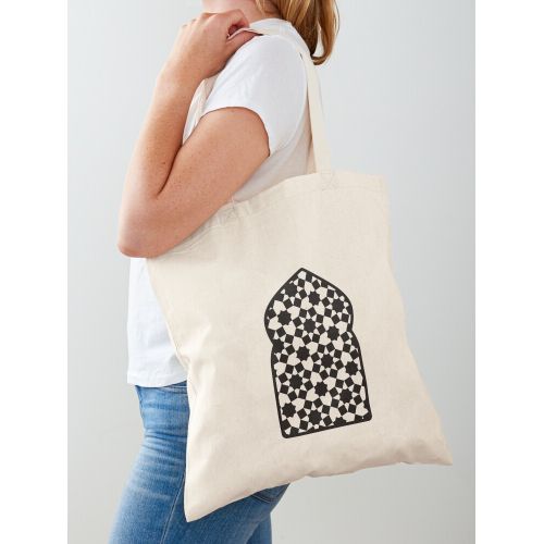 product_image_name-Generic-حقيبة يد قطن كلاسيكية من باب الزليج المغربي-1