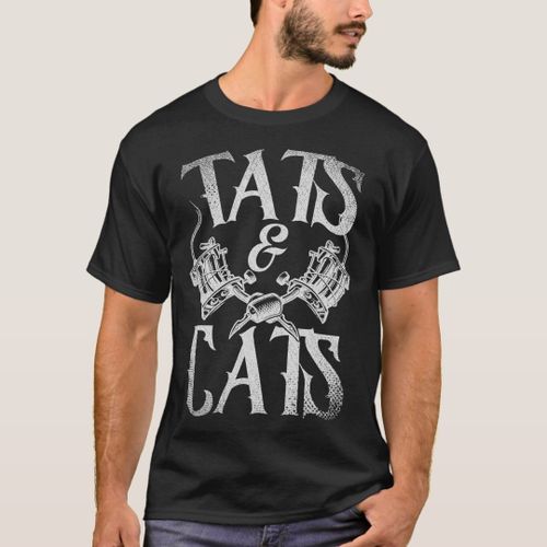 Tats and cats shirt top