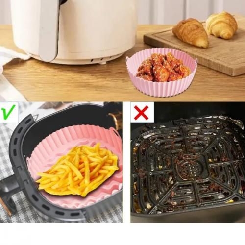 Air Friteuse Silicone Pot Airfryer Accessoires Cuisson Panier de Rechange L  