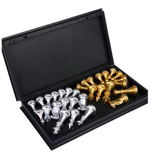 product_image_name-Generic-مجموعة شطرنج، شطرنج العصور الوسطى، لعبة استراتيجية، شطرنج محمول، لعبة مغناطيسية، لعبة سفر، لعبة لوحية، شطرنج للكبار، شطرنج للأطفال، لعبة كلاسيكية، لعبة ألغاز، شطرنج ذهبي وفضي، لعبة قابلة للطي، شطرنج، تشاترونج-2