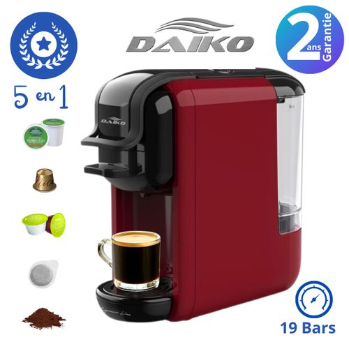 Daiko Machine espresso 5en1 - 19 Bar - CAPSULE Nespresso - Dolci