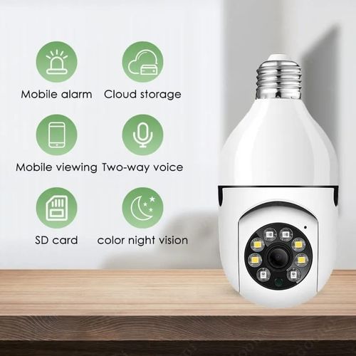 Camera Surveillance WiFi Exterieure, 360° Caméra de Surveillance sans Fil