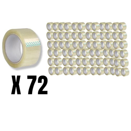 Generic Lot de 72pcs Rouleaux de scotch 50mm X 100m Adhésif transparent à  prix pas cher