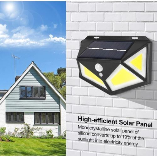 Éclairage d'extérieur LED avec Panneau solaire et Détecteur PIR