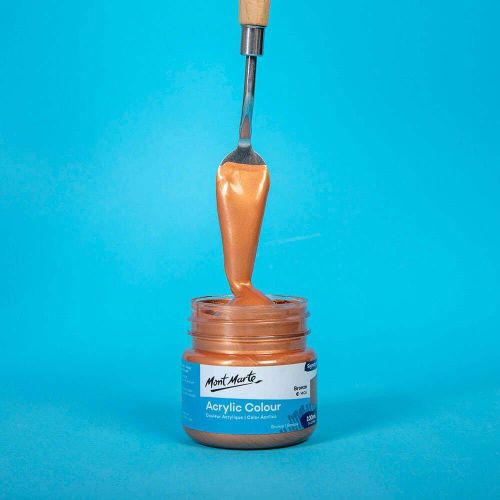 product_image_name-Mont Marte-Peinture acrylique 100ML -  Bronze-3