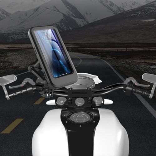 Support de téléphone portable pour moto à écran tactile, étui