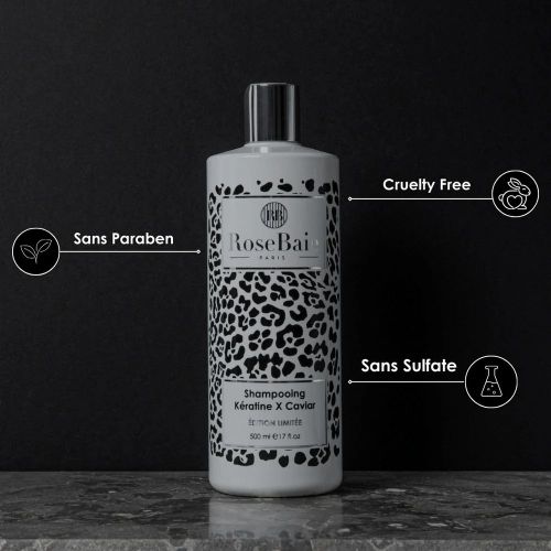 product_image_name-RoseBaie-Shampooing Sans Sulfate Kératine & Caviar 500 ml – Réparation Intense & Brillance-3