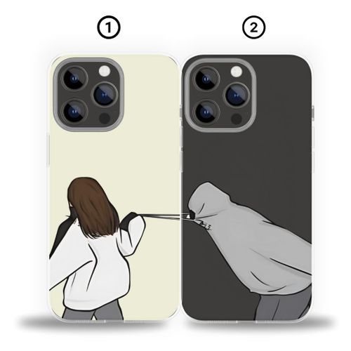 Generic Pack Hoodie Pull - Coque DUO - Compatible avec 13 Pro