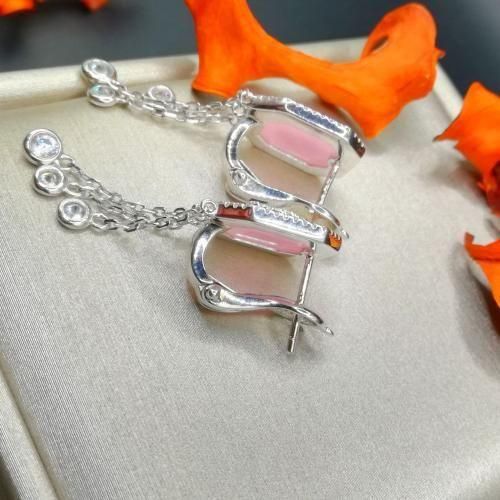 product_image_name-Generic-أقراط (خمسة وردية من الألماس) من فضة عيار 925-2