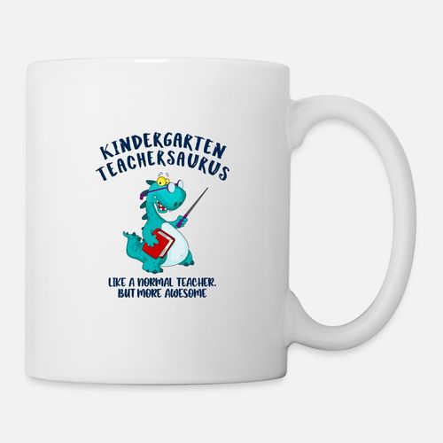 product_image_name-Generic-Dinosaurs Kindergarten Teachersaurus Mug, Haut Qualité , كأس ,كوب مخصص ,هدية عيد ميلاد-1