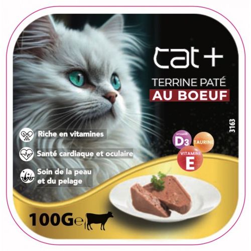 product_image_name-CAT+-PACK 10 PÂTÉ POUR CHAT  EN BARQUETTE AU BOEUF 100G-2