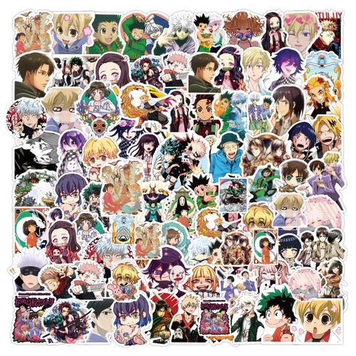 Stickers 50pcs dessin Anime NARUTO étanche enfants - autocollants planche à  prix pas cher