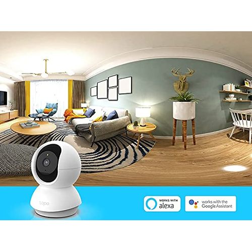 TP-Link Caméra de surveillance WiFi panoramique et inclinable (TAPO C200)