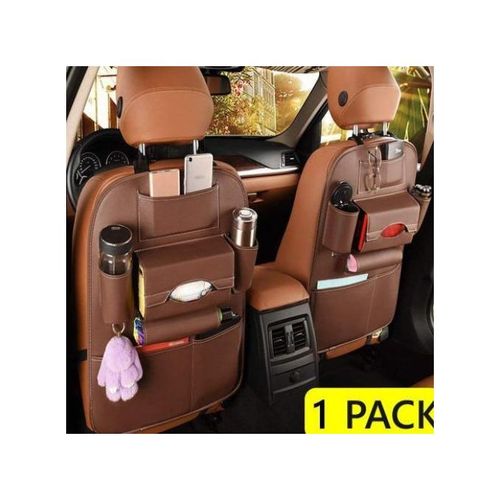 Generic pack de 2 Organiseurs pour voiture Siège arrière Sac de rangement  maron à prix pas cher