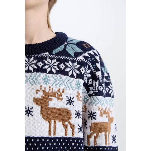 product_image_name-Defacto-Pull en tricot à col rond imprimé Coupe régulière pour garçon-8