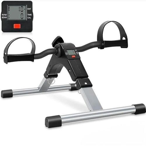 product_image_name-Generic-Mini Vélo d’Appartement Pliable Noir & Argent – Compteur LCD Multifonction-5