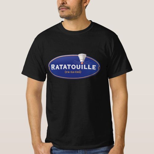 product_image_name-Generic-Ratatouille Movie logo Design Disney T-Shirt unique design - t shirt tres bon qualite-1