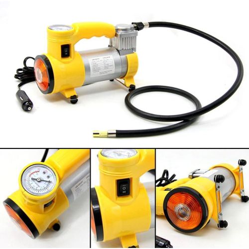 product_image_name-Generic-ضاغط هواء صغير 12 فولت  - مضخة هواء محمولة مع مقياس وضوء طوارئ - منفاخ لإطارات السيارات، الدراجات، الدراجات النارية، الكرات والمراتب القابلة للنفخ-7