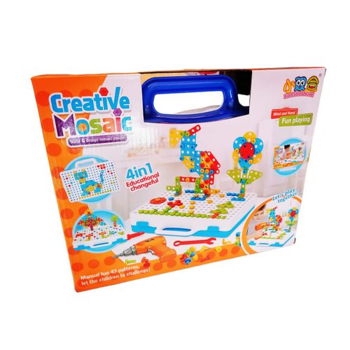 Mosaïque Puzzle Creative 296/592/888pcs - Blocs Clous Champignon Pour Enfants 3-8 Ans