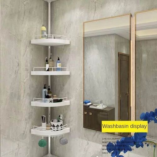 product_image_name-Generic-Étagère de douche d'angle de salle de bain à 4 étages, organisateur multi-coins-2