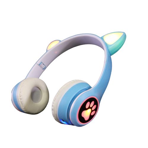 product_image_name-Generic-سماعة رأس للموسيقى فوق الأذن سماعات أذن قطة متوهجة سماعة أذن لاسلكية قابلة للطي BT5.0 مع ميكروفون  بطاقة مشغل MP3 أضواء LED ملونة للكمبيوتر المحمول والكمبيوتر المحمول-2