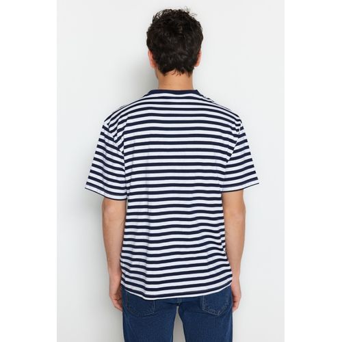 product_image_name-Trendyol-T-Shirt Pour Hommes - Bleu Marine-3