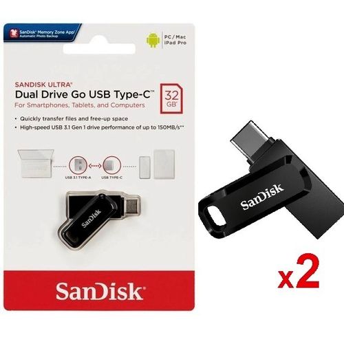 Clé USB 3.1 Type-C à Double Connectique Ultra 32 Go