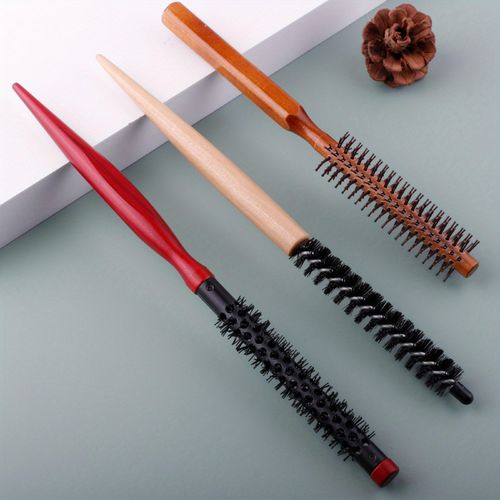 product_image_name-Generic-Lot de 3 brosses de coiffure professionnelles, brosse ronde pour sécher les cheveux, un peigne fin à poils en nylon et un peigne en aluminium pour cheveux lisses.-5
