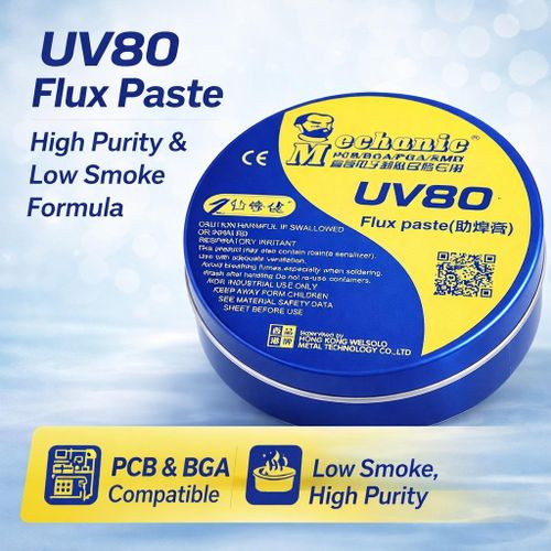 product_image_name-Mechanic-Flux de Soudure UV80 Pâte BGA SMD PCB Haute Pureté Faible Fumée-1