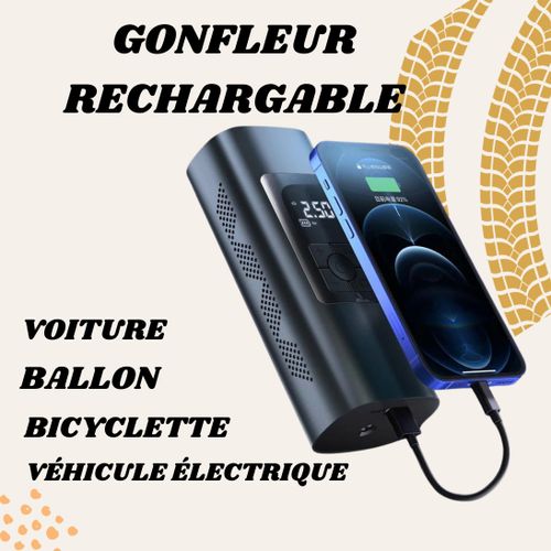 Compresseur D'Air Portable pour Gonfleur de Pneu Sans Fil pour