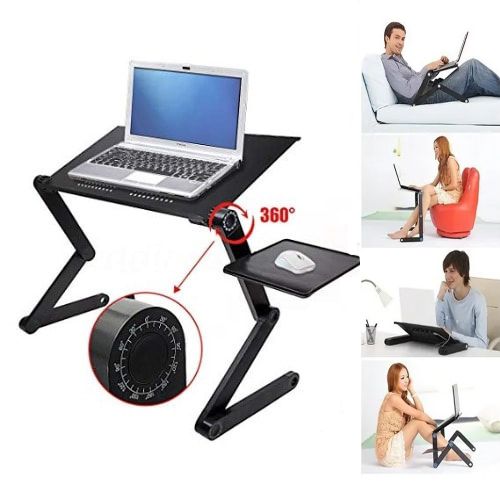 Table de Lit Ordinateur Portable Support Plateau Pliable Canapé