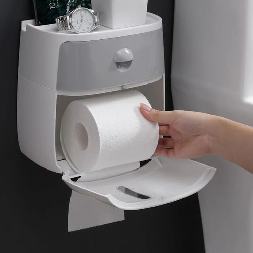 Porte-papier hygiénique étanche et créatif, boîte de rangement